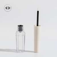 Empty custom plastic empty eyeliner bottle mascara tube container with brush