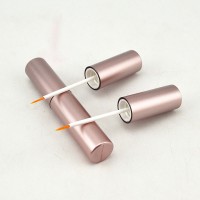 Stock Makeup Rose Gold silver Aluminum Eyelash Serum Bottle 5ml Eyeliner Container Tube